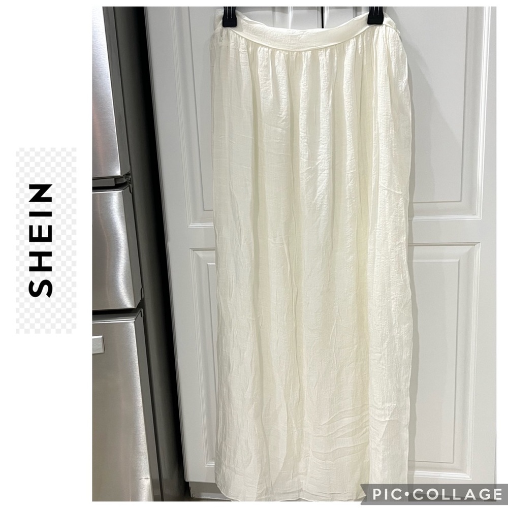 🔴 SHEIN Tie Side Sheer Cover Up Skirt size M